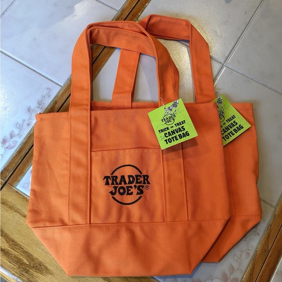 Trader Joe'S Handbags - 🌟Trader Joe's Trick or Treat Mini Canvas Tote Bag